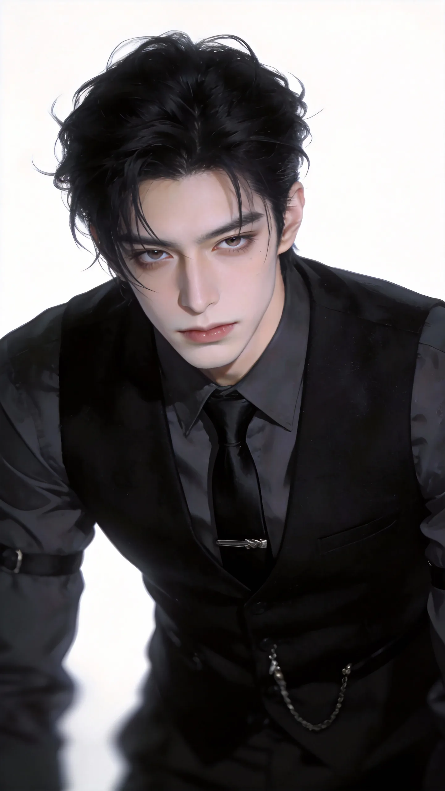 jimeng-2026-02-04-2453-帅哥，现代男性，痞帅疯批风男性，黑色凌乱大背头，冷白皮，冷色调画面。妆容高级暗黑....png